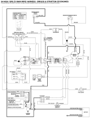 Ferris SRS Z2 (5901465) - Ferris SRS Z2 Series 52" Stand-On Mower, 28hp Briggs & Stratton Electrical Schematic - Cranking Circuit S/N: 2017576822 &amp; Below