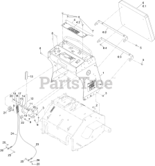 Exmark ZA3624 - Exmark 24" Z-Aerate Stand-On Aerator, Kohler CH440 (SN: 416150475 - 417930745) (Rev A) (2024)