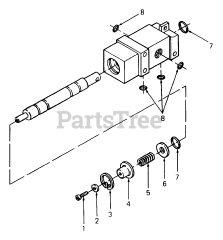 Cub Cadet 1541 (141-651-100) - Cub Cadet Garden Tractor (SN: 800000 - 816508) Hydraulic Lift Valve