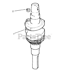 Toro 72062 (264-6) - Toro Yard Tractor (SN: 059000001 - 059000227) (1995) Crankshaft (kohler Engine Cv14s-Ps1472)