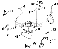 Kohler K662-33503 - Kohler K-Series Engine, Made for Miller Electric, 24hp, 17kW Carburetor - Pg. 5.4 0225002181
