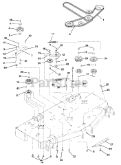Gravely 890018 - Gravely 60" Deck for Pro-Master 320XDZ Mower (SN: 020000 & Above) Belts, Spindles, Idlers And Mower Blades