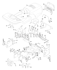 Husqvarna YTH 150 (954140007-D) - Husqvarna Yard Tractor (1998-02) Chassis And Enclosures