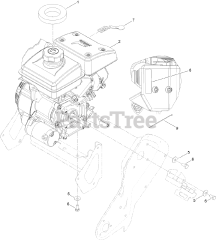 Toro 38473 (518 ZE) - Toro 18" Power Clear Snow Thrower (SN: 316000001 - 316999999) (2016) Engine Assembly