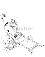 Gravely 988172 - Gravely Pro-Walk 48" Walk-Behind Mower, Kawasaki FS (SN: 000101 & Above)