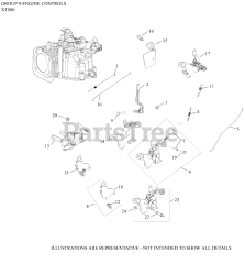 Kohler XT800-2013 - Kohler Courage XT8 Series Engine, Made for Husqvarna, 8.0 ft-lbs, 173cc 09 Engine Controls