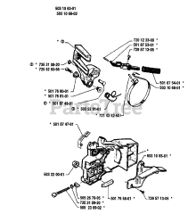 Husqvarna 40 - Husqvarna Chainsaw (1991-06) Chain Brake Assembly
