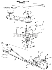 MTD 19746S - MTD 28" Tiller Attachment (1985)