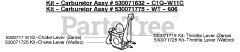 Weed Eater BV 1850 LE - Weed Eater Barracuda Blower Vacuum, Type 4 Kit - Carburetor Assy
