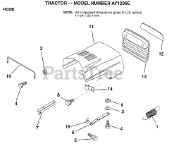 Electrolux/AYP AY 1236 E - Electrolux/AYP Lawn Tractor HOOD