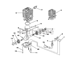 Homelite D 3350 B (UT-10767-A) - Homelite Chainsaw Engine Internal - Oil Pump