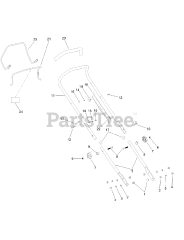 Toro 20942 - Toro 46cm Walk-Behind Mower (SN: 317000001 - 317999999) (2017) Handle Bar and Controls Assembly
