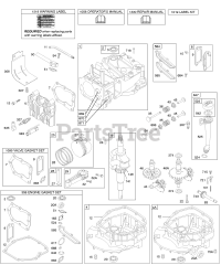 Briggs & Stratton 12V809-1783-B1 - Briggs & Stratton Vertical Engine Cams, Crankshaft, Cylinder, Engine Sump, Kit/Gaskets, Lubrication, Piston Group, Valves