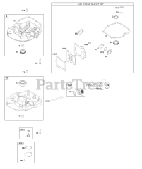 Briggs & Stratton 122Q02-0180-B1 - Briggs & Stratton Vertical Engine Gasket Set-Engine, Sump