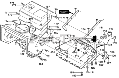 Murray 620301x61A - Murray 20" Snow Thrower (2000) Top Cover Assembly