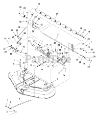 Simplicity 1695393 - Simplicity 50" Mower Deck 50" Mower Deck - Electric Height Adjustment &amp; Roller Group