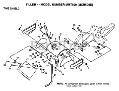 Maxim MX R500 D - Maxim Tiller TINE SHIELD