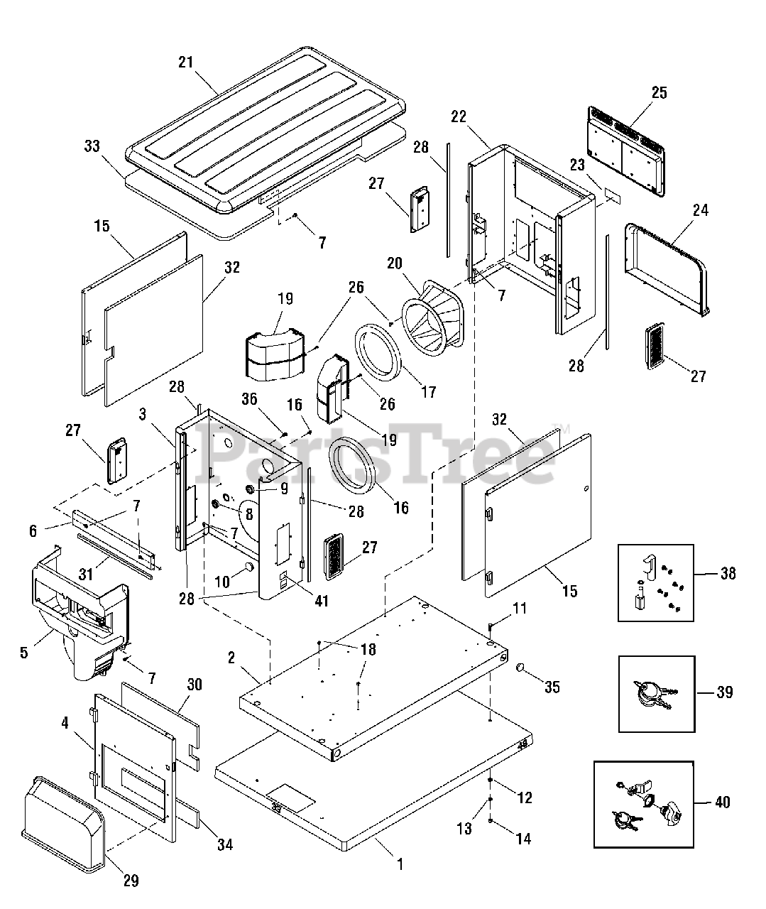 Briggs & Stratton 040204-0 - Briggs & Stratton 15kW Home Standby Generator Enclosure (201278)