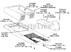 MTD 136-516-000 - MTD Lawn Tractor (1986) Parts Style B