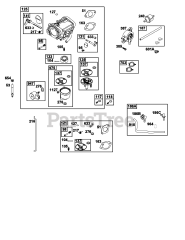 Briggs & Stratton 40N877-0072-B5 - Briggs & Stratton Vertical Engine Carburetor and Fuel Supply Group