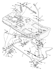 Scotts 30575x8C - Scotts 30" Rear-Engine Riding Mower (1997) Mower Housing Suspension