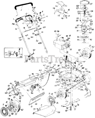 White Outdoor 129-826B190 - White Outdoor Lawn Boss 21" Walk-Behind Mower (1989)