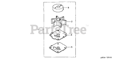 Honda BF130 A2 XA (BZBE) - Honda Marine Engine, Made in Japan (SN: BZBE-1300001 - BZBE-1400000) IMPELLER KIT