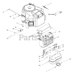 White Outdoor LT-1850 (13A6616H190) - White Outdoor 46" Lawn Tractor (2003) Engine Accessories