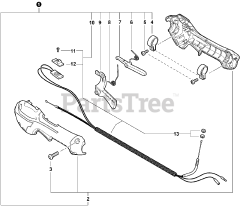 Echo PPF-280 - Echo Pole Saw (SN: E09612001001 - E09612999999) Throttle Control S/N: E09612002904-E09612999999