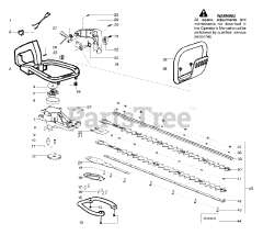 Weed Eater DAHT 22 - Weed Eater Hedge Trimmer Tank &amp; Blade Assembly
