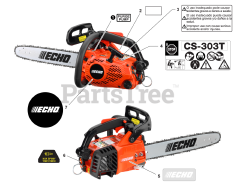 Echo CS-303 T - Echo Chainsaw (SN: C31826001001 - C31826999999)