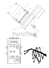 Briggs & Stratton 076161-02 - Briggs & Stratton 60kW Liquid Cooled Home Standby Generator Engine Service Parts - 5.7L - Wire Harness, Fuse Box &amp; Bracket (315092)