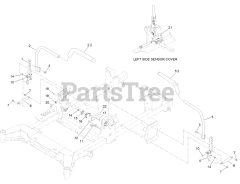 Toro 18740 TE - Toro 122cm Z Master Revolution Zero-Turn Mower (SN: 415162084 - 415299999) Motion Control and Parking Brake Assembly