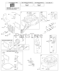 Briggs & Stratton 12W807-1775-E1 - Briggs & Stratton Vertical Engine Cams, Crankshaft, Cylinder, Engine Sump, Kit/Gaskets, Lubrication, Piston Group, Valves