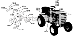 Toro 61-16KS04 (C-160) - Toro Lawn Tractor (1976)