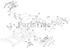 Exmark RAX691GKA524A3 - Exmark 52" Radius X-Series Zero-Turn Mower, Kawasaki FX691V (SN: 402082300 - 404314158) (2018) Control Assembly