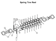 Husqvarna DT 18 - Husqvarna 18" Dethatcher (2001-03) SPRING TINE