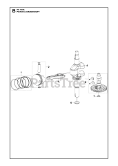 Husqvarna 529347201 - Husqvarna Engine (2021-01) PISTON &amp; CRANKSHAFT