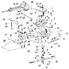MTD 19796S - MTD Mower Deck Assembly Only (1985)