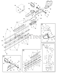 Murray BHD 9222 (866045) - Murray Hedge Trimmer (2012) Blade Group (866044_866045)