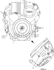 Gravely 08201322 - Gravely MX825v Yamaha Replacement Engine Emblem &amp; Label