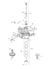 Cub Cadet GT 1054 (14AK94AK056) - Cub Cadet 54" Garden Tractor (2013) Kohler SV740-3002 Crankcase