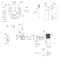 Briggs & Stratton 49M777-5124-G5 - Briggs & Stratton Vertical Engine Engine Sump, Lubrication, Oil Cooler