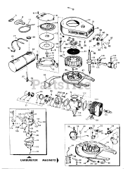 Lawn-Boy 3001 - Lawn-Boy Walk-Behind Mower (SN: 700000001 - 799999999) (1967) Model C-78 Engine Parts List
