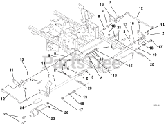 Gravely 992219 (PM 260H RD) - Gravely Pro-Master 60" Zero-Turn Mower, Kawasaki FX (SN: 000101 - 019999)