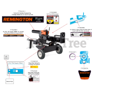 Remington 24CF50MX783 - Remington Log Splitter (2016) Label Map