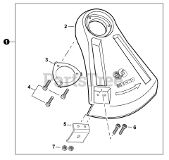 Echo SRM-225 - Echo String Trimmer (SN: U00713001001 - U00713999999) Debris Shield