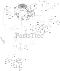 Toro 72947 (6000) - Toro 72" Z Master Zero-Turn Mower, Side-Discharge Deck (SN: 400000000 - 406343040) Engine Assembly