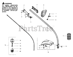 Weed Eater WildThing - Weed Eater String Trimmer Drive Shaft &amp; Cutting Head