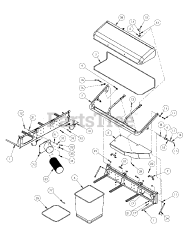 Cub Cadet 59A30022 (59A30022150) - Cub Cadet Power Assist Triple Bagger att Grass Catcher Assembly